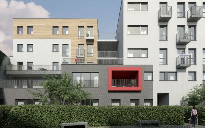 A residential building of 44 apartments in Brussels, Belgium