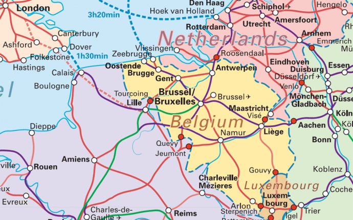 Download Belgium Railway Map | Major Tourist Attractions Maps