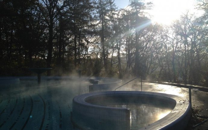 Outdoor view from the Thermes de Spa in Spa, Belgium | Belgique