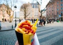 Belgian chips (we're not sure about the ketchup, though...)