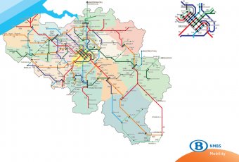 Official Map: Belgian Railways Network Following on from the previous post about Luxembourg, here’s another nationwide system map that resembles a subway map, this time for Luxembourg’s neighbour, Belgium - the land of beer, frites and Tintin! Have...