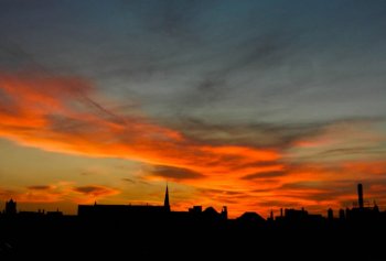 Sunset in Belgium